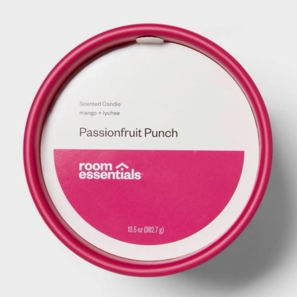 2PCS Room Essentials Passionfruit Punch Scented Candle
